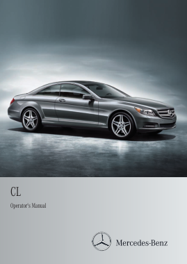 2012 Mercedes Benz CL Operator Manual